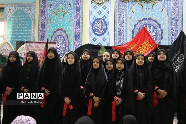 مراسم سوگواری ریحانه‌های حسینی در شهرستان قدس