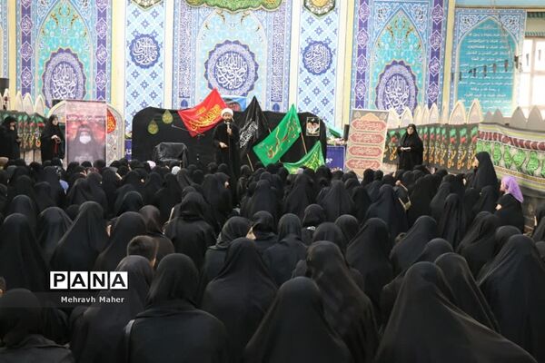 مراسم سوگواری ریحانه‌های حسینی در شهرستان قدس