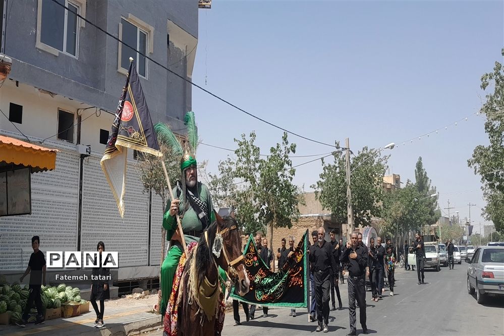 عزاداری تاسوعای حسینی در شهرستان بام و صفی‌آباد