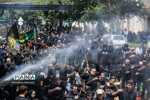 مراسم عزاداری تاسوعا قمر بنی هاشم (ع) در جوار حرم مطهر رضوی