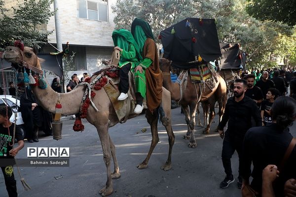 کاروان نمادین کربلا در روز تاسوعای حسینی در اصفهان