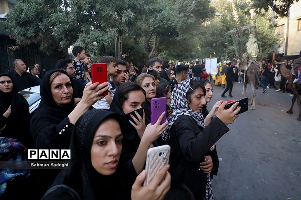 کاروان نمادین کربلا در روز تاسوعای حسینی در اصفهان