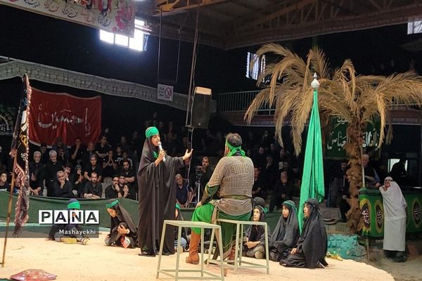 مراسم شبیه خوانی مراسم شهادت حضرت ابالفضل العباس در روز تاسوعا