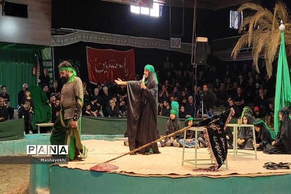 مراسم شبیه خوانی مراسم شهادت حضرت ابالفضل العباس در روز تاسوعا