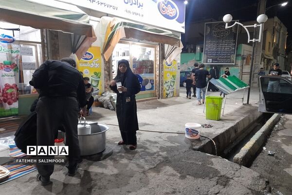 عزاداری شب عاشورای حسینی در روستای ابراهیم‌آباد فشافویه
