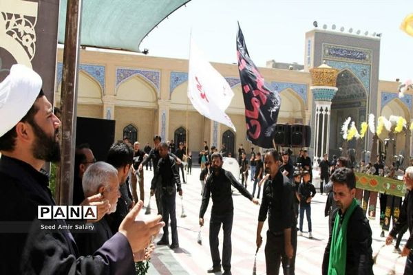 عزاداری تاسوعای حسینی در آرامگاه شهید مدرس کاشمر