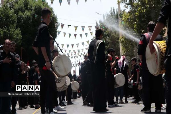 برگزاری مراسم عزاداری امام حسین (ع) در آباده