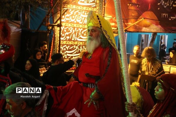 دسته تعزیه‌خوان لشکریان یزید در شب عاشورا