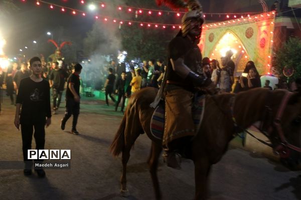 دسته تعزیه‌خوان لشکریان یزید در شب عاشورا