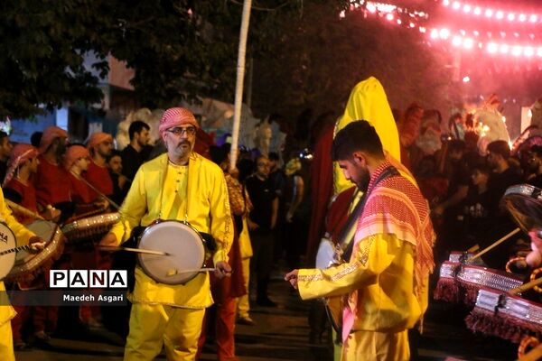 دسته تعزیه‌خوان لشکریان یزید در شب عاشورا