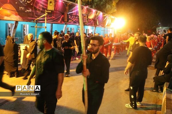 دسته تعزیه‌خوان لشکریان یزید در شب عاشورا