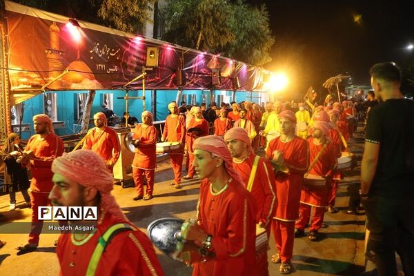 دسته تعزیه‌خوان لشکریان یزید در شب عاشورا