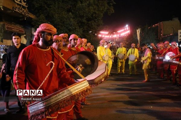 دسته تعزیه‌خوان لشکریان یزید در شب عاشورا