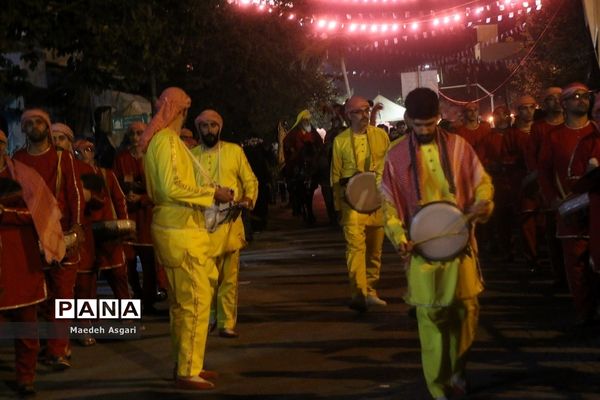 دسته تعزیه‌خوان لشکریان یزید در شب عاشورا