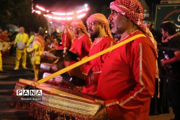 دسته تعزیه‌خوان لشکریان یزید در شب عاشورا