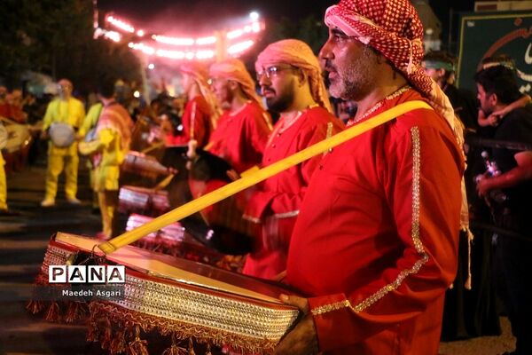 دسته تعزیه‌خوان لشکریان یزید در شب عاشورا