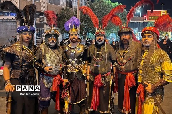 دسته تعزیه‌خوان لشکریان یزید در شب عاشورا