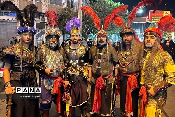 دسته تعزیه‌خوان لشکریان یزید در شب عاشورا