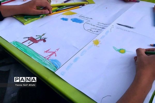 برپایی غرفه کودک توسط آموزش و پرورش پیشوا در روز عاشورای حسینی