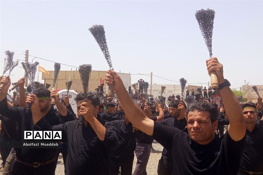 ‌دسته زنجیر زنی هیات روستای دهنو، خلیل‌آباد
