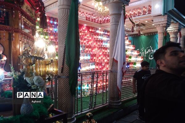 مراسم عزاداری شب عاشورای حسینی در محله دولت‌آباد