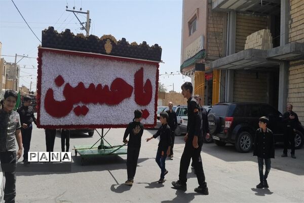 عزاداری سید و سالار شهدا آقا ابا عبدالله الحسین در شهر شهید پرور کوشک