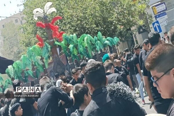 قافله عزاداری صبح عاشورا مشهد مقدس