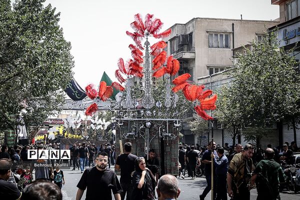 عزاداران حسینی در ظهر عاشورا
