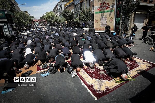 عزاداران حسینی در ظهر عاشورا