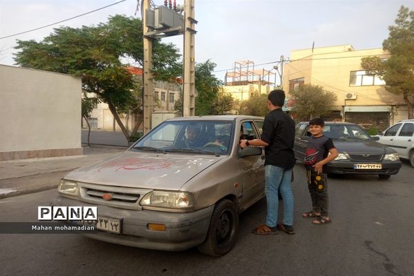 موکب نوجوانان حسینی در منطقه عبادی مشهد