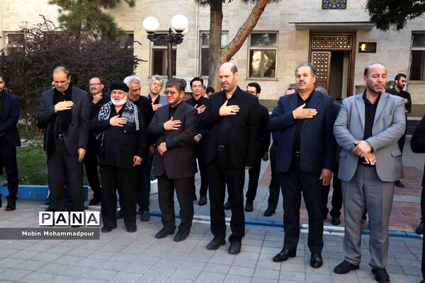 مراسم عزاداری دستجات حسینی در استانداری آذربایجان شرقی