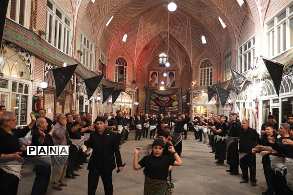 عزاداری سوم امام حسین(ع) در بازار تبریز‎