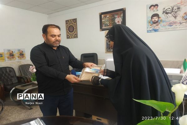 مراسم تقدیر از دانش‌آموزان دختر خبرنگار فعال پانا در شهرستان کاشمر