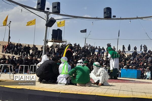 مراسم تعزیه‌خوانی در روستای فدیشه نیشابور