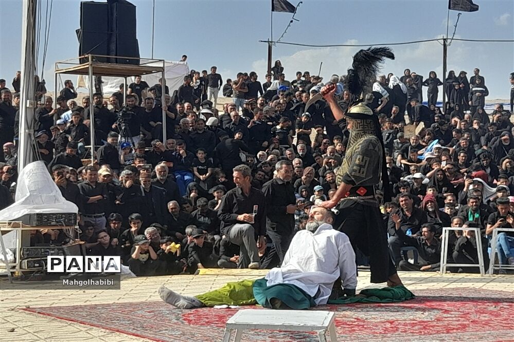 مراسم تعزیه‌خوانی در روستای فدیشه نیشابور