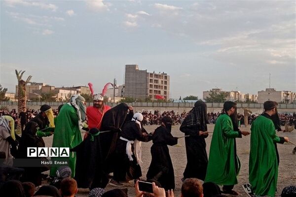 برگزاری مراسم خیمه سوزان در شهرک غرب مشهد
