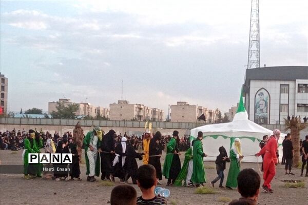 برگزاری مراسم خیمه سوزان در شهرک غرب مشهد