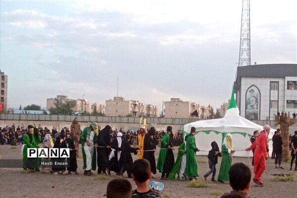 برگزاری مراسم خیمه سوزان در شهرک غرب مشهد