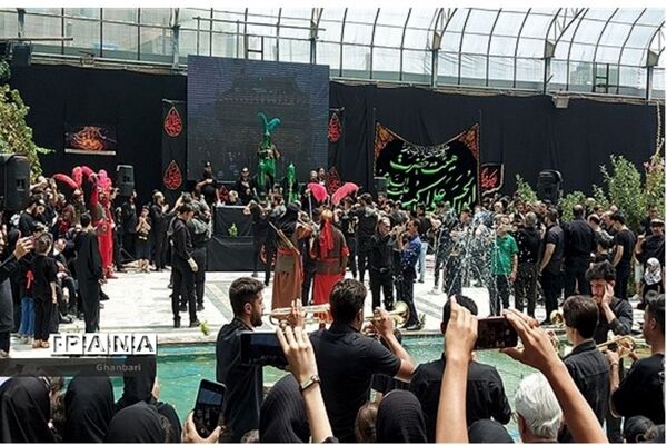مراسم تعزیه‌خوانی شهادت امام حسین(ع) در شهر شهید‌پرور کوشک