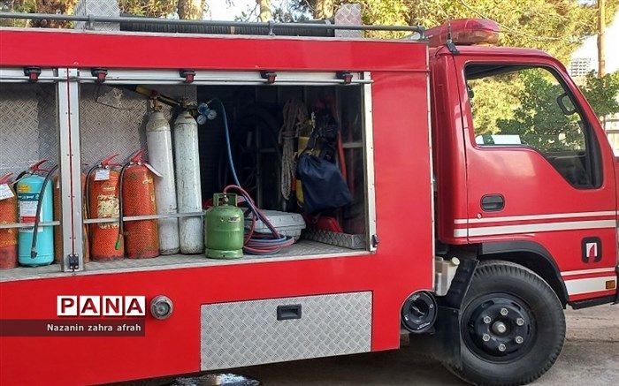 اطفای حریق مرکز نگهداری کودکان گرگان