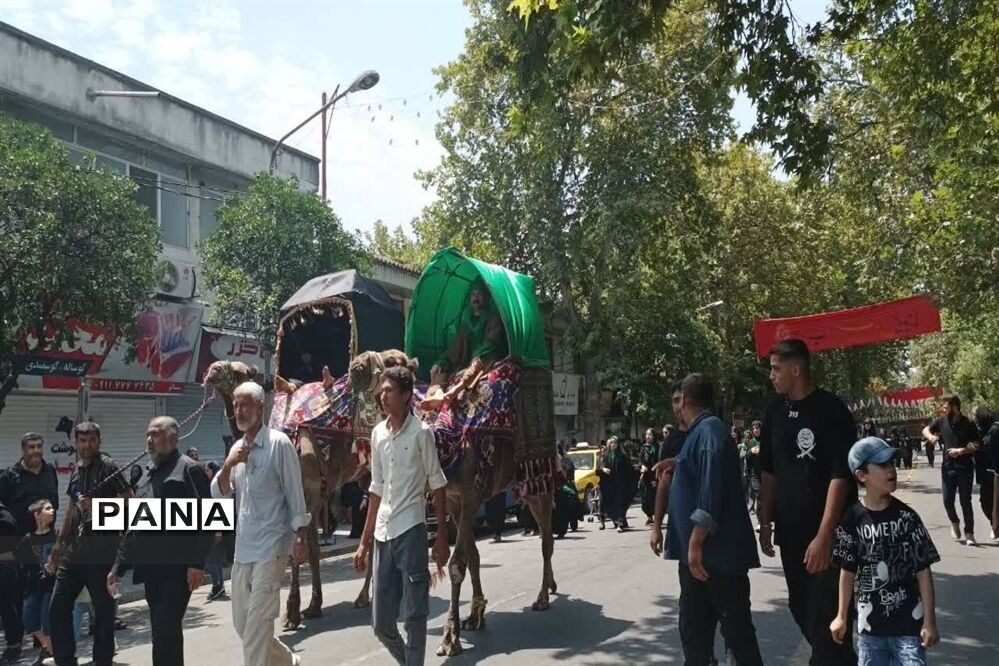 مراسم عزاداری ظهر روز عاشورای حسینی در ساری