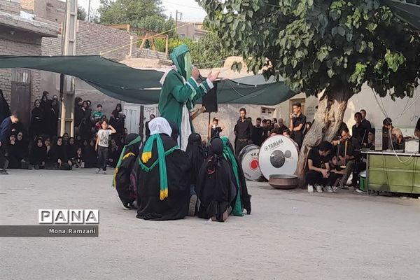 آیین مراسم تعزیه‌خوانی ماه محرم در روستای فرشه شهرستان کاشمر
