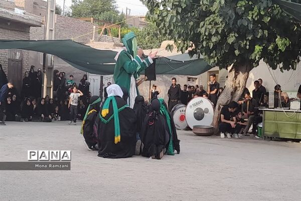 آیین مراسم تعزیه‌خوانی ماه محرم در روستای فرشه شهرستان کاشمر