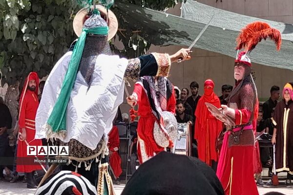 آیین مراسم تعزیه‌خوانی ماه محرم در روستای فرشه شهرستان کاشمر