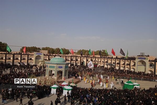 تصویرسازی باشکوه ظهر عاشورا در حسینیه سفید اشکذر
