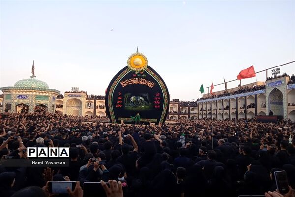 تصویرسازی باشکوه ظهر عاشورا در حسینیه سفید اشکذر