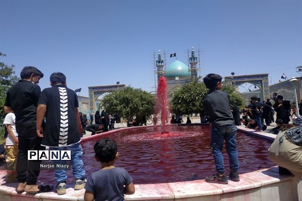 عزاداری مردم کاشمر در روز عاشورای حسینی