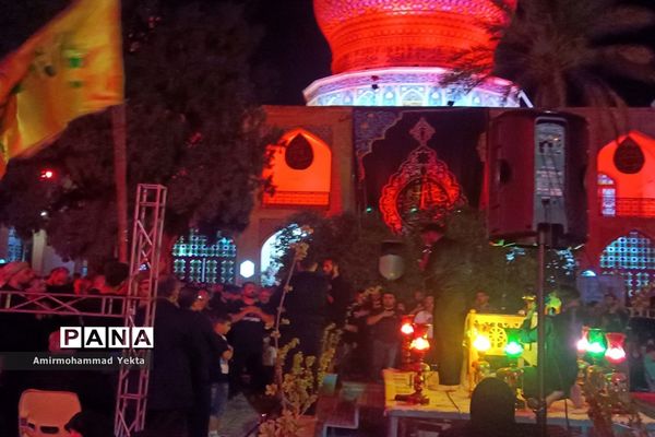 مراسم  عزاداری شام غریبان در حرم  مطهر علی بن حمزه(ع)