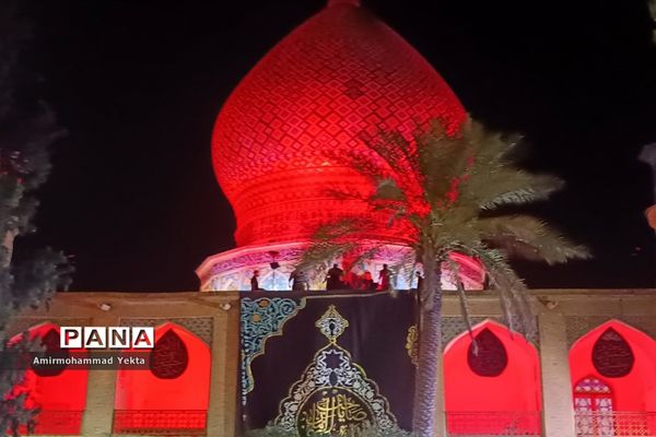 مراسم  عزاداری شام غریبان در حرم  مطهر علی بن حمزه(ع)