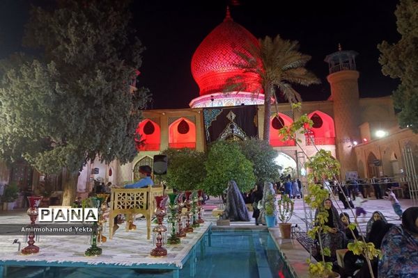 مراسم  عزاداری شام غریبان در حرم  مطهر علی بن حمزه(ع)